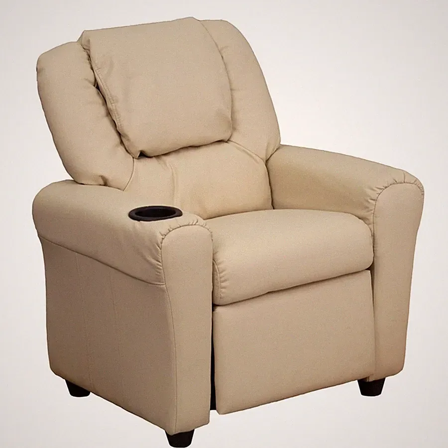 Flash Furniture Beige Kids Recliner, Beige - DG-ULT-KID-BGE-GG