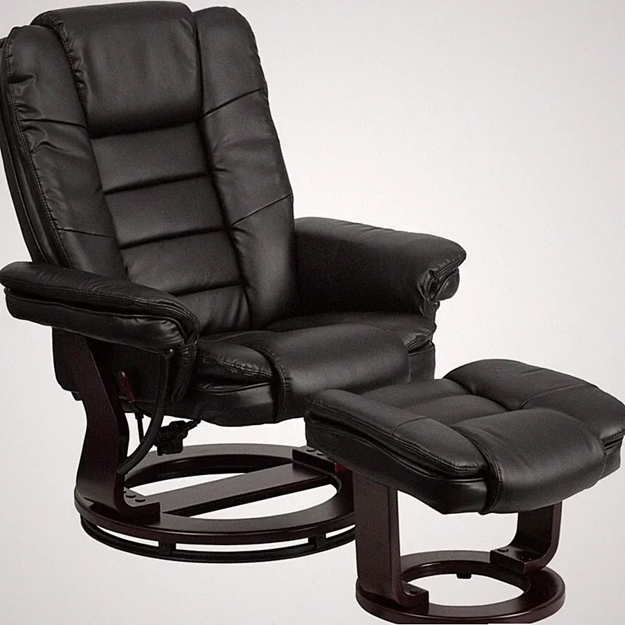 Flash Furniture Black Bonded Leather Recliner, Black - BT-7818-BK-GG