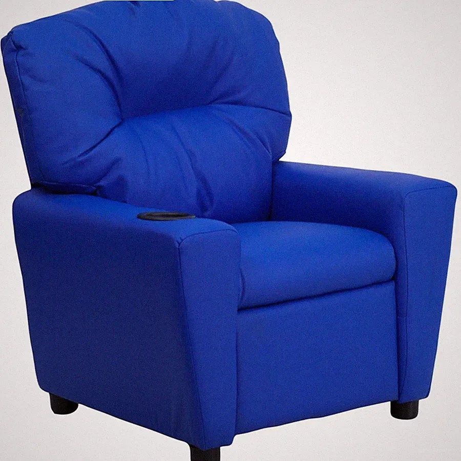 Flash Furniture Blue Kids Recliner, Blue - BT-7950-KID-BLUE-GG