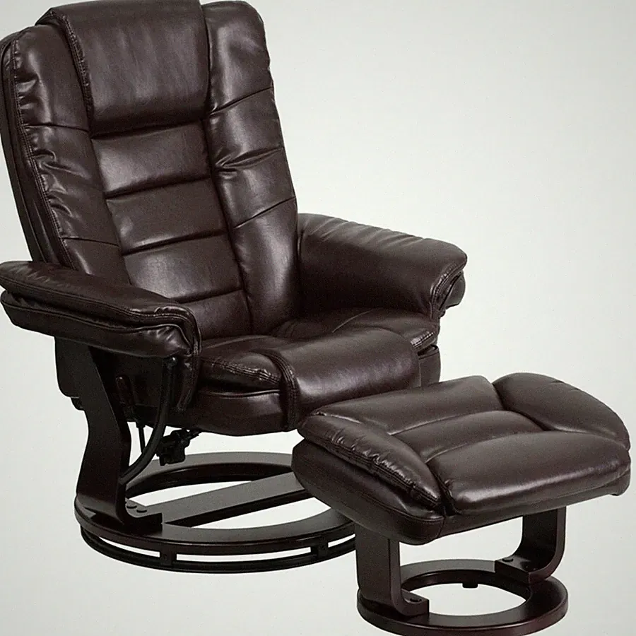 Flash Furniture Brown Bonded Leather Recliner, Brown - BT-7818-BN-GG