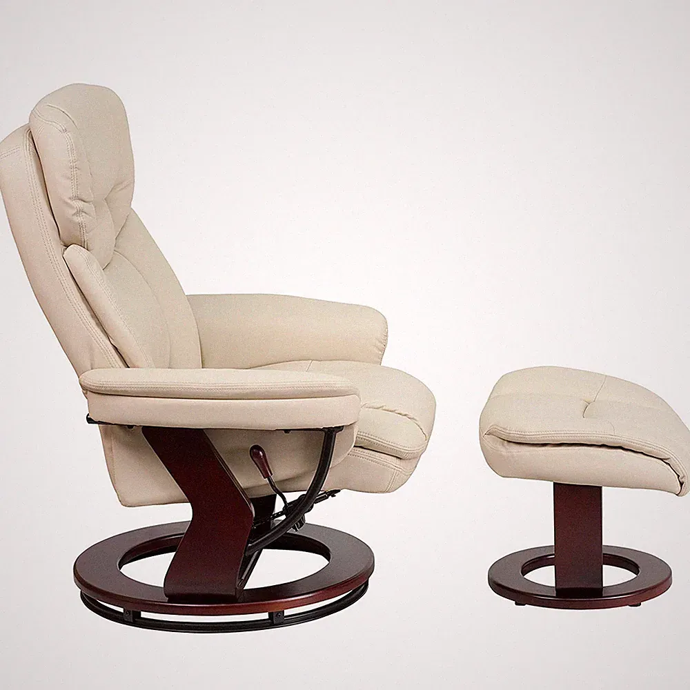 Flash Furniture BT-7821-BGE-GG Contemporary Leather Recliner - Beige