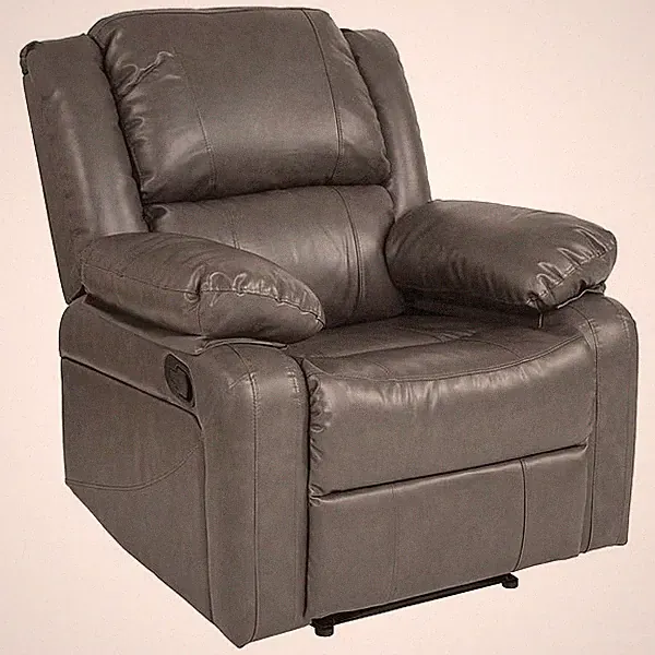 Flash Furniture Harmony Series Leather Recliner,Gray BT-70597-1-GY-GG Flash