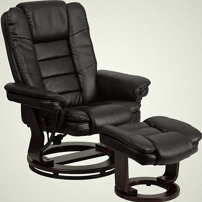 Flash Furniture Leather Recliner in Black